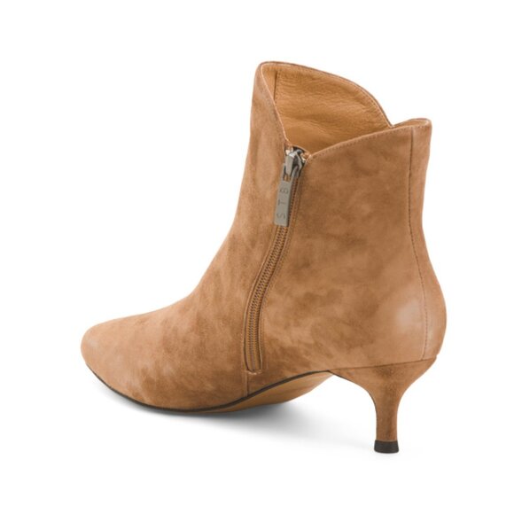 SHOE THE BEAR Shoes Shoe The Bear Tan Suede Saga Side Zip Heeled